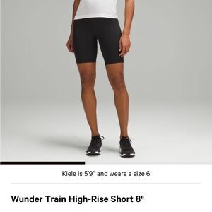 lululemon Wunder Train High-Rise Bike Shorts